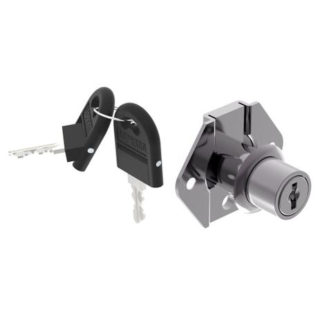 Fechadura para Gaveta Soprano Chave capa plástica 22mm Menor preço em Fechadura para Gaveta Soprano Chave capa plástica 22mm