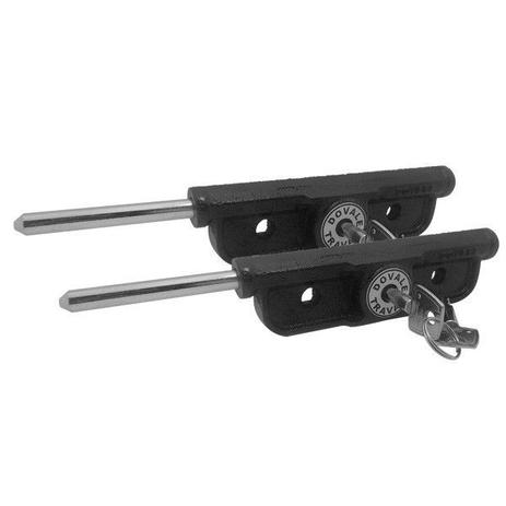 Fechadura Porta de Aço Lateral Dovale 77002 - Par Preta Menor preço em Fechadura Porta de Aço Lateral Dovale 77002 - Par Preta