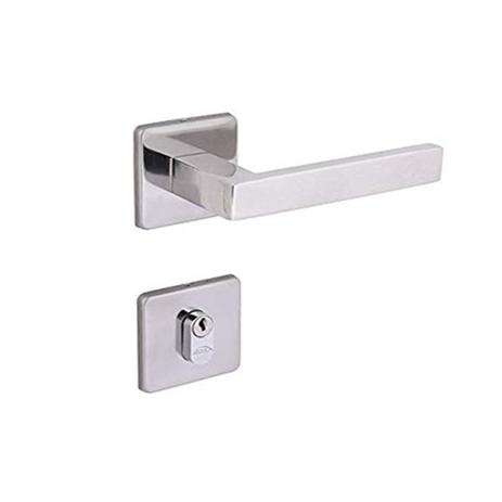 Fechadura quadra externa 55mm inox polido - Arouca Menor preço em Fechadura quadra externa 55mm inox polido - Arouca