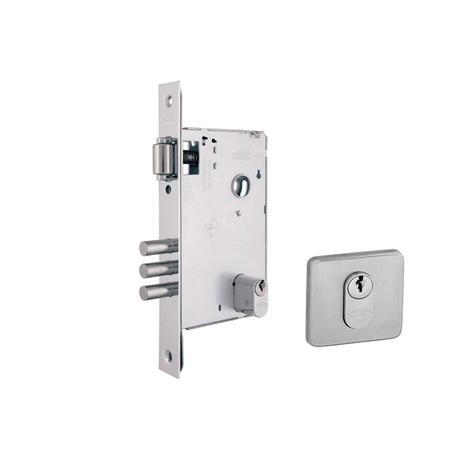 Fechadura rolete externa 3 pinos inox polido - Arouca Menor preço em Fechadura rolete externa 3 pinos inox polido - Arouca