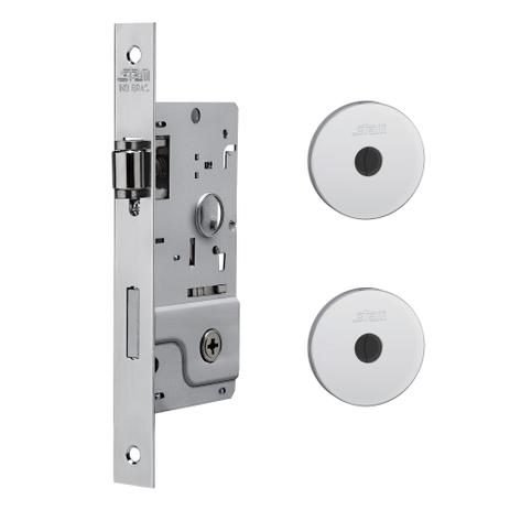 Fechadura Stam Inox 800/09 Kit Tetra Externa Roseta Redonda Menor preço em Fechadura Stam Inox 800/09 Kit Tetra Externa Roseta Redonda