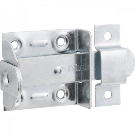 Fecho chato com porta-cadeado 5” zincado encartelado Vonder Menor preço em Fecho chato com porta-cadeado 5” zincado encartelado Vonder