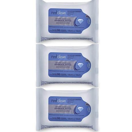 Feelclean Lenços Umedecidos Íntimos C/16 (Kit C/03) Menor preço em Feelclean Lenços Umedecidos Íntimos C/16 (Kit C/03)