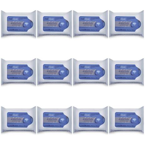 Feelclean Lenços Umedecidos Íntimos C/16 (Kit C/12) Menor preço em Feelclean Lenços Umedecidos Íntimos C/16 (Kit C/12)