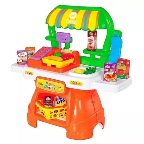 Feirinha - Mercadinho - Brinquedo Mini Market Calesita 0313 Menor preço em Feirinha - Mercadinho - Brinquedo Mini Market Calesita 0313