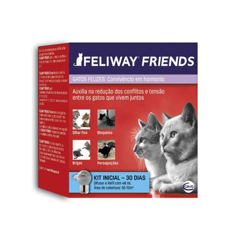 Feliway Friends Completo com Difusor - 48 ml - CEVA Menor preço em Feliway Friends Completo com Difusor - 48 ml - CEVA