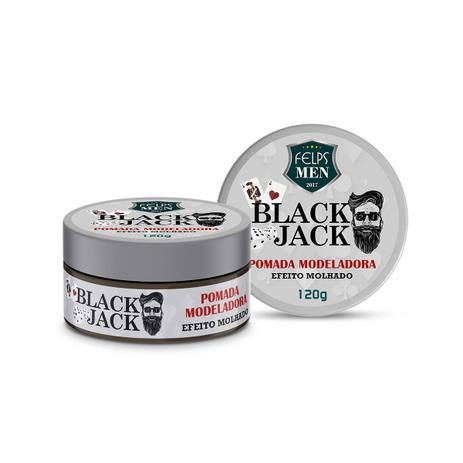 Felps Men Black Jack Pomada Modeladora Efeito Molhado 120g - P - Felps profissional Menor preço em Felps Men Black Jack Pomada Modeladora Efeito Molhado 120g - P - Felps profissional
