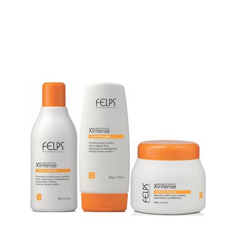 Felps Profissional Kit Home Care Tratamento Nutritivo Xintense 3 - Produtos Menor preço em Felps Profissional Kit Home Care Tratamento Nutritivo Xintense 3 - Produtos