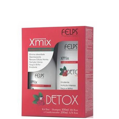 Felps Profissional Xmix Detox Guaraná Kit Duo Home Care Menor preço em Felps Profissional Xmix Detox Guaraná Kit Duo Home Care