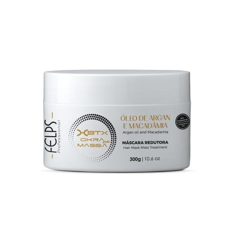 Felps XBTX Tratamento Capilar em Massa Óleo de Argan e Macadâmia 300g - Felps profissional Menor preço em Felps XBTX Tratamento Capilar em Massa Óleo de Argan e Macadâmia 300g - Felps profissional