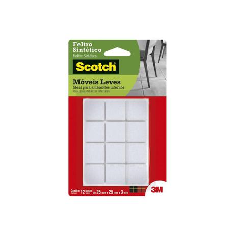 Feltro Sintético Quadrado Médio Branco - Scotch Menor preço em Feltro Sintético Quadrado Médio Branco - Scotch