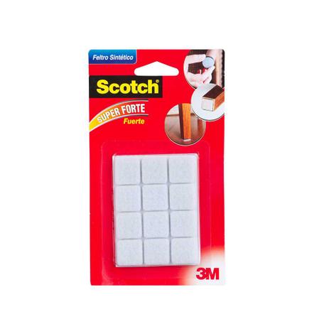 Feltro Sintético quadrado pequeno 12 unidades branco 3M Scotch Menor preço em Feltro Sintético quadrado pequeno 12 unidades branco 3M Scotch
