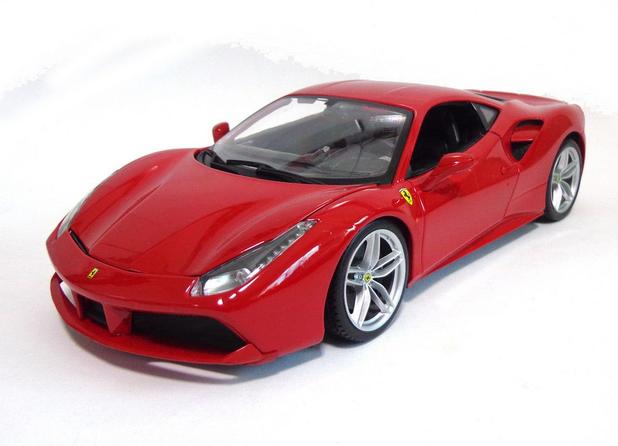 Menor preço em Ferrari 488 GTB 1:18 Burago Vermelho
