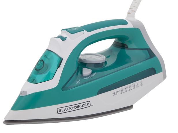 Ferro de Passar a Vapor e a Seco Black + Decker - AJ3030 Verde e Branco