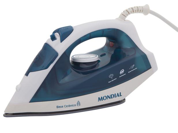 Ferro de Passar a Vapor e a Seco Mondial NF-34 - Branco e Azul é ruim? Ferro de Passar a Vapor e a Seco Mondial NF-34 - Branco e Azul é boa?