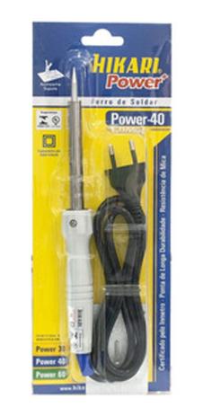 Ferro De Solda Hikari Power 40 Profissional 127v Menor preço em Ferro De Solda Hikari Power 40 Profissional 127v