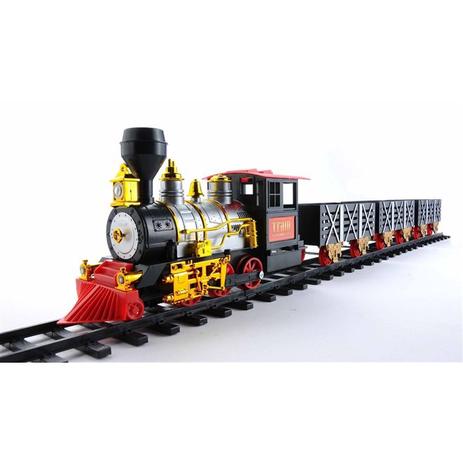 Ferrorama trem eletrico maquina locomotiva com trilhos e vagoes grande 12,5x17,5cm 20pçs classic tra - Represent Menor preço em Ferrorama trem eletrico maquina locomotiva com trilhos e vagoes grande 12,5x17,5cm 20pçs classic tra - Represent