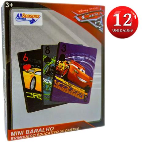 Festa Lembrancinha 12 Unidades Mini Baralho Carros Disney - Disney pixar Menor preço em Festa Lembrancinha 12 Unidades Mini Baralho Carros Disney - Disney pixar