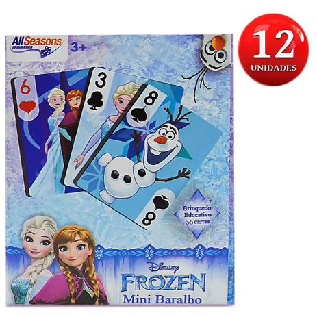 Festa Lembrancinha 12 unidades Mini Baralho Frozen Disney - All seasons Menor preço em Festa Lembrancinha 12 unidades Mini Baralho Frozen Disney - All seasons