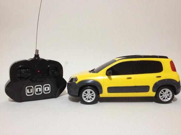 Fiat Novo Uno Controle Remoto Amarelo Cks Menor preço em Fiat Novo Uno Controle Remoto Amarelo Cks