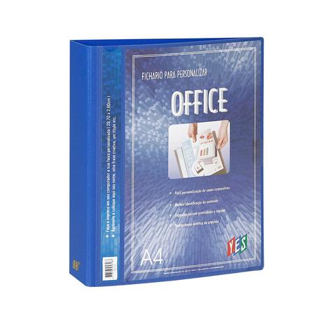 Fichário com Capa Personalizável - 02 argolas - A4 - Polipropileno - Opaca - Yes Menor preço em Fichário com Capa Personalizável - 02 argolas - A4 - Polipropileno - Opaca - Yes