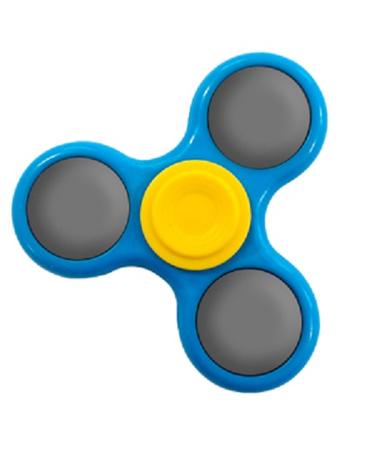 Fidget Hand Spinner Azul e Amarelo - Engiplast Menor preço em Fidget Hand Spinner Azul e Amarelo - Engiplast