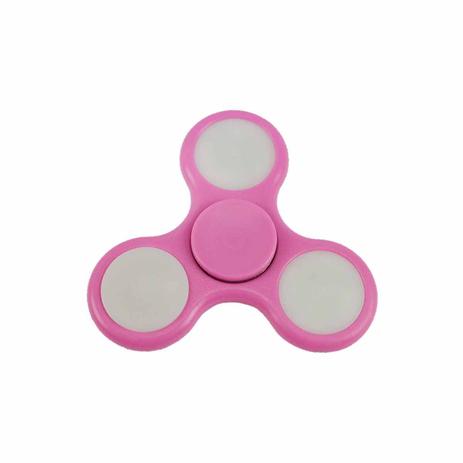Fidget Hand Spinner Toy Rosa c/ LED - Fingertoy Menor preço em Fidget Hand Spinner Toy Rosa c/ LED - Fingertoy