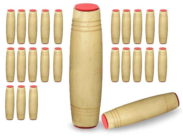 Fidget Mokuru Stick Bastao Roller Anti Stress Madeira Kit com 25 Unidades (bsl-gira-4 mokuru kit-25) - Braslu Menor preço em Fidget Mokuru Stick Bastao Roller Anti Stress Madeira Kit com 25 Unidades (bsl-gira-4 mokuru kit-25) - Braslu