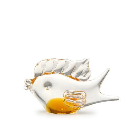 Figura Animal Peixe Âmbar - Cristais Cadoro Menor preço em Figura Animal Peixe Âmbar - Cristais Cadoro