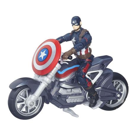 Figura Articulada com Veículo - Marvel Vingadores - Guerra Civil - Capitão América - Hasbro Menor preço em Figura Articulada com Veículo - Marvel Vingadores - Guerra Civil - Capitão América - Hasbro