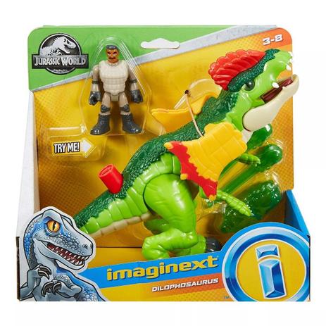 Figura Imaginext Jurassic World 2 Dilofossauro FMX89/FMX88 - Mattel Menor preço em Figura Imaginext Jurassic World 2 Dilofossauro FMX89/FMX88 - Mattel