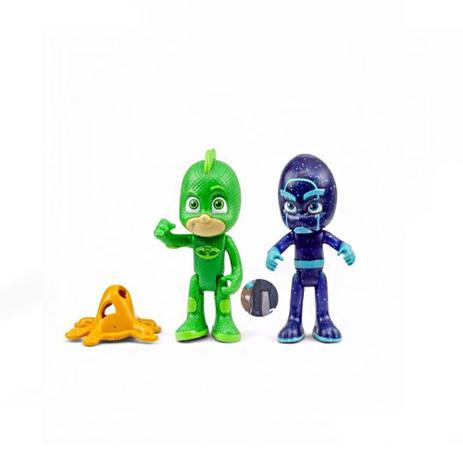 Figuras Articuladas com Luzes - PJ Masks - Lagartixo e Ninja Noturno - DTC Menor preço em Figuras Articuladas com Luzes - PJ Masks - Lagartixo e Ninja Noturno - DTC