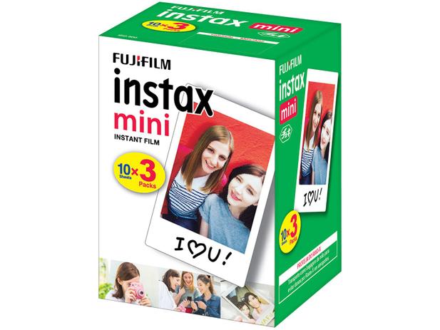 Filme Instantâneo Fujifilm - Instax Mini com 30 Poses Menor preço em Filme Instantâneo Fujifilm - Instax Mini com 30 Poses