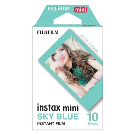 Filme instantâneo fujifilm instax sky blue com 10 poses Menor preço em Filme instantâneo fujifilm instax sky blue com 10 poses