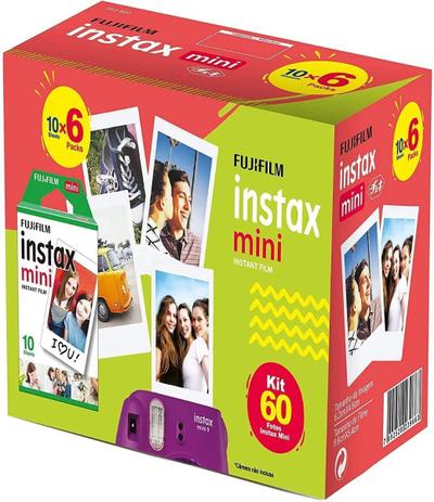 Filme Para Fujifilm Instax Mini - 60 Poses Menor preço em Filme Para Fujifilm Instax Mini - 60 Poses