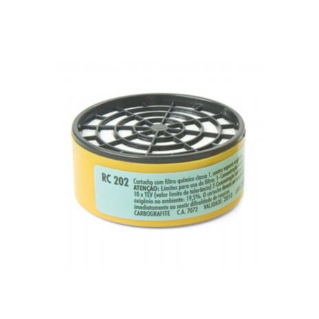 Filtro Cartucho RC202 para Vapores Orgânicos CARBOGRAFITE Menor preço em Filtro Cartucho RC202 para Vapores Orgânicos CARBOGRAFITE
