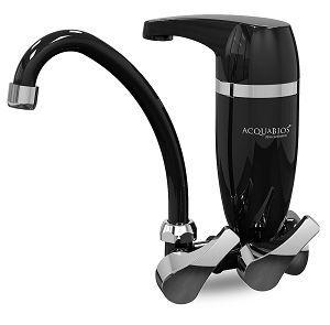 Filtro com Torneira Acqua Premium Preta e Cromado - Acquabios Menor preço em Filtro com Torneira Acqua Premium Preta e Cromado - Acquabios