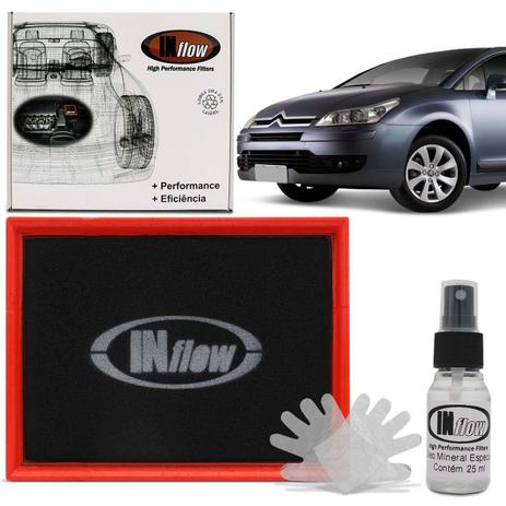Menor preço em Filtro de Ar Esportivo Inflow Citroen C4 Pallas VTR C4 Picasso Peugeot 307 308 HPF5350