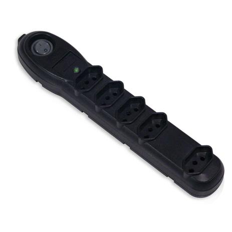 Filtro de Linha/Protetor e Adaptador Bivolt, 5 Tomadas, 6 m, Preto, 7203 - Force Line Menor preço em Filtro de Linha/Protetor e Adaptador Bivolt, 5 Tomadas, 6 m, Preto, 7203 - Force Line