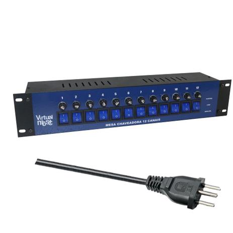Filtro De Linha Regua 12 Tomadas 10A Metal Extensao Profissional Azul Botao Azul - Virtual Music Menor preço em Filtro De Linha Regua 12 Tomadas 10A Metal Extensao Profissional Azul Botao Azul - Virtual Music