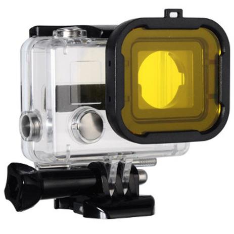 Filtro de Mergulho Amarelo para Câmeras GoPro Hero 3+, 4 - Shoot Menor preço em Filtro de Mergulho Amarelo para Câmeras GoPro Hero 3+, 4 - Shoot