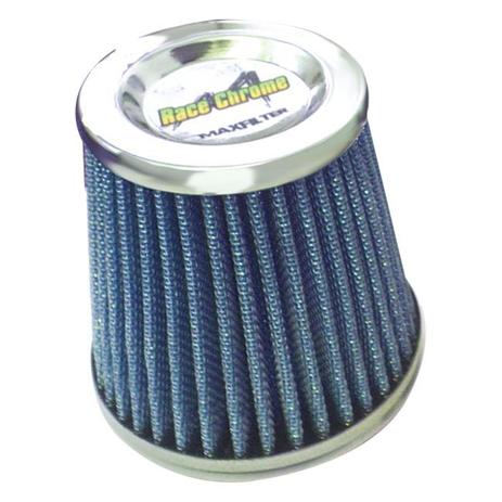 Filtro Esportivo Cônico Alumínio com Tecido Azul Lavável 70mm Turbo/Injeção Eletrônica Race Chrome Menor preço em Filtro Esportivo Cônico Alumínio com Tecido Azul Lavável 70mm Turbo/Injeção Eletrônica Race Chrome
