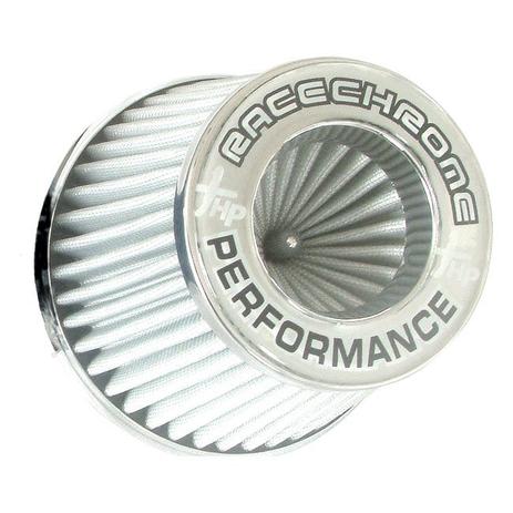 Filtro Esportivo Cônico Alumínio com Tecido Branco Lavável 62/70mm Turbo/Carburado Duplo Fluxo Race Chrome Menor preço em Filtro Esportivo Cônico Alumínio com Tecido Branco Lavável 62/70mm Turbo/Carburado Duplo Fluxo Race Chrome