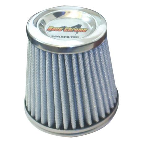 Filtro Esportivo Cônico Branco 52mm p/ Turbo - Race chrome Menor preço em Filtro Esportivo Cônico Branco 52mm p/ Turbo - Race chrome