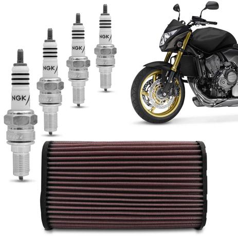 Filtro Esportivo KN + Vela NGK Iridium Honda CB600 F Hornet 2008 a 2014 HA-5907 4 Velas CR9EHIX-9 - Prime Menor preço em Filtro Esportivo KN + Vela NGK Iridium Honda CB600 F Hornet 2008 a 2014 HA-5907 4 Velas CR9EHIX-9 - Prime