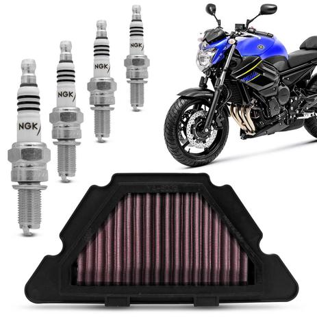 Filtro Esportivo KN + Vela NGK Iridium Yamaha Xj6 2010 a 2018 YA-6009 4 Velas CR9EIX - Prime Menor preço em Filtro Esportivo KN + Vela NGK Iridium Yamaha Xj6 2010 a 2018 YA-6009 4 Velas CR9EIX - Prime
