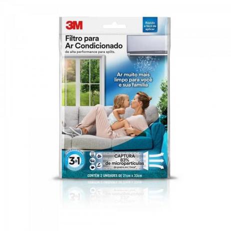 Filtro p/ Ar Condicionado SPLIT Branco 3M Menor preço em Filtro p/ Ar Condicionado SPLIT Branco 3M