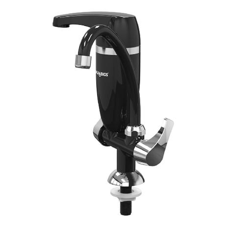 Filtro preto premium bancada com torneira e acabamento crom - Acquabios Menor preço em Filtro preto premium bancada com torneira e acabamento crom - Acquabios