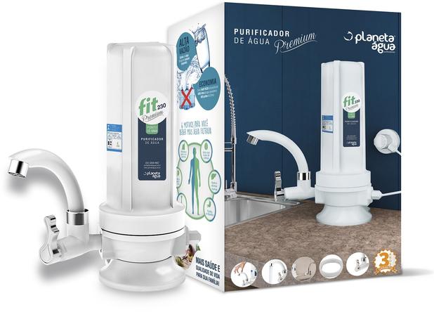 Filtro Purificador FIT 230 Premium Branco Bancada - Planeta água Menor preço em Filtro Purificador FIT 230 Premium Branco Bancada - Planeta água