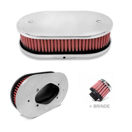 Filtro Racechrome Carburador Oval Kit Marmita H34 +Brinde Menor preço em Filtro Racechrome Carburador Oval Kit Marmita H34 +Brinde